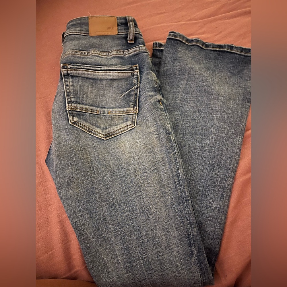 BKE Women's Boot Cut Jeans - Blue